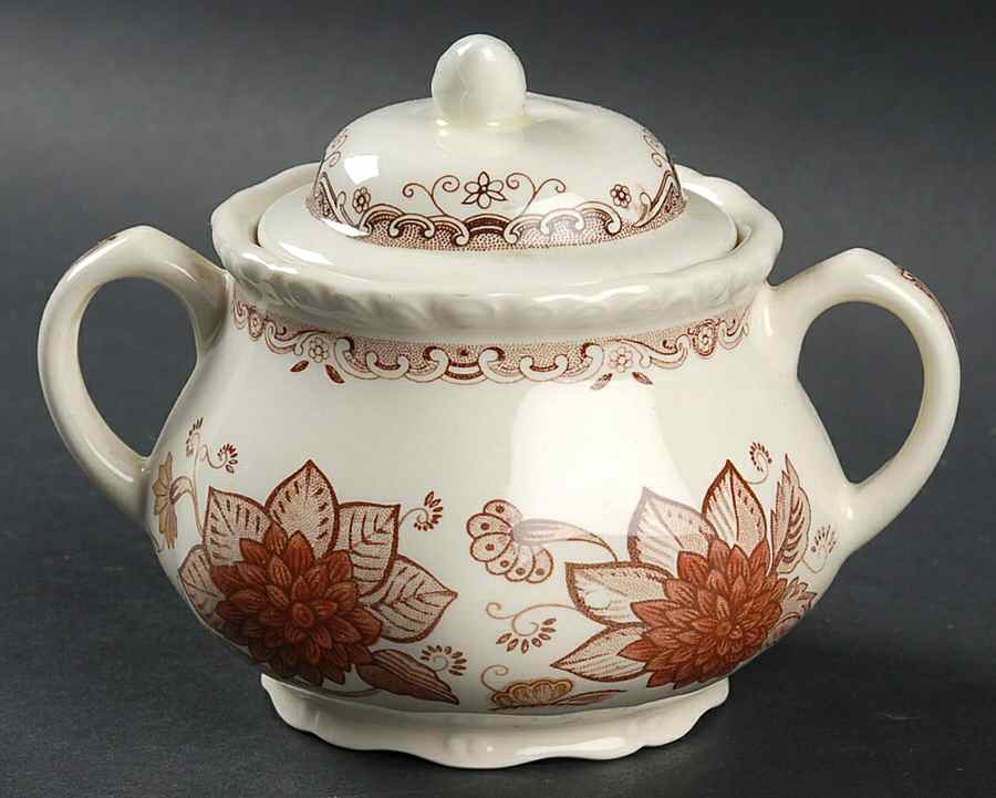 Cornwall Sugar Bowl & Lid by Adams China-1