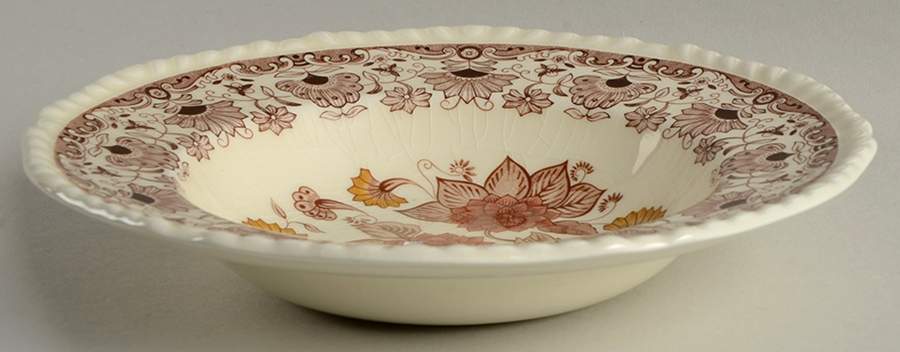 Cornwall Rim Soup Bowl by Adams China-1