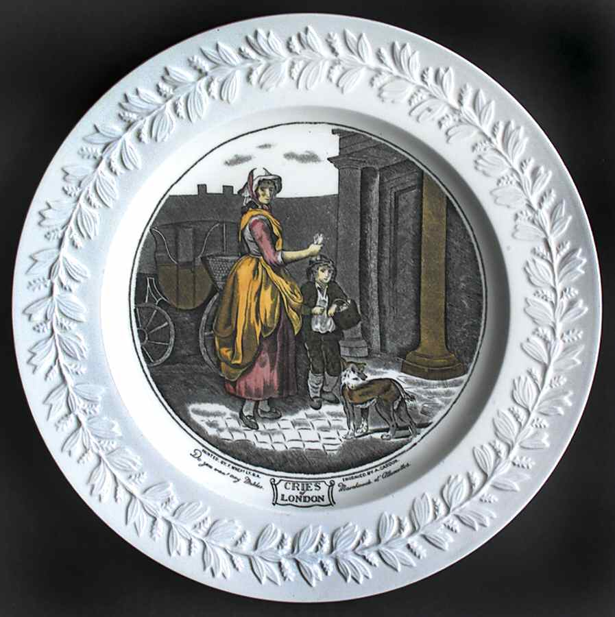 Cries of London (Raised Laurel) Dinner Plate by Adams China-1