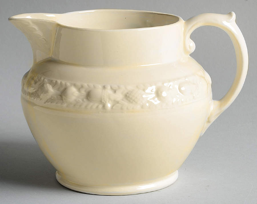 Della Robia Cream (Titian Ware) 32 Oz Pitcher by Adams China-1
