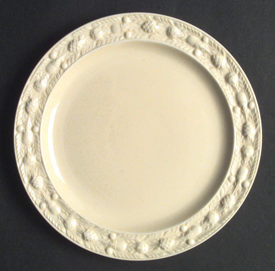 Della Robia Cream (Titian Ware) Dinner Plate by Adams China-1