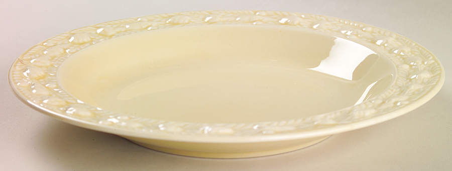 Della Robia Cream (Titian Ware) Large Rim Soup Bowl by Adams China-1