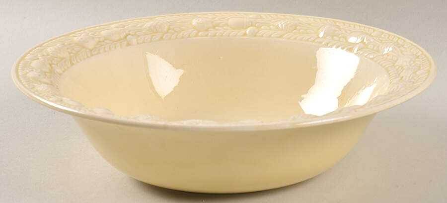 Della Robia Cream (Titian Ware) 9" Round Vegetable Bowl by Adams China-1