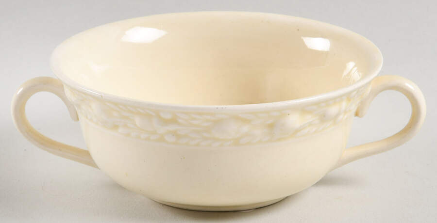 Della Robia Cream (Titian Ware) Flat Cream Soup Bowl by Adams China-1
