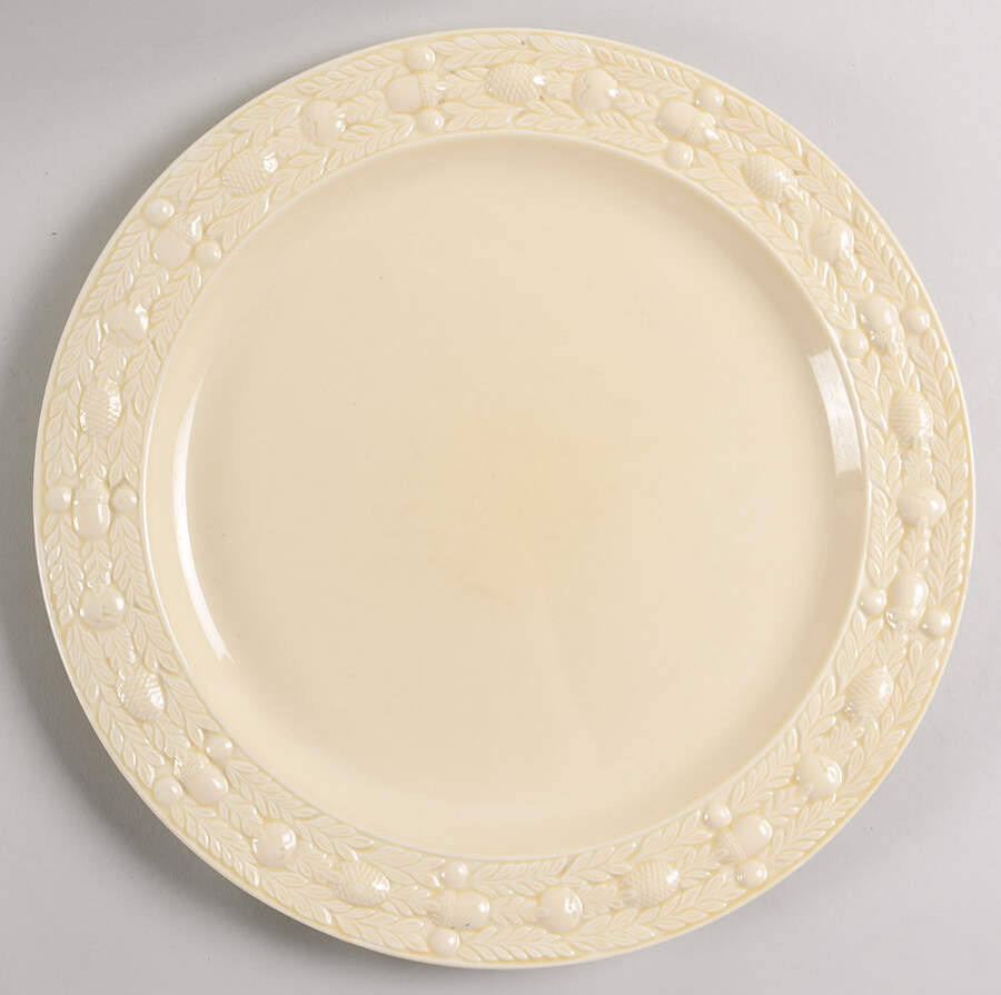 Della Robia Cream (Titian Ware) 14" Chop Plate (Round Platter) by Adams China-1
