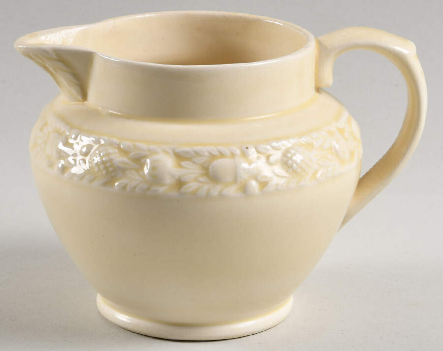 Della Robia Cream (Titian Ware) 16 Oz Pitcher by Adams China-1