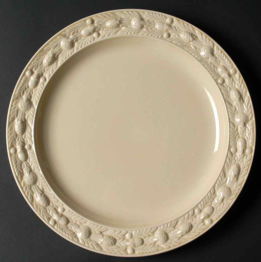 Della Robia Cream (Titian Ware) 12" Chop Plate (Round Platter) by Adams China-1