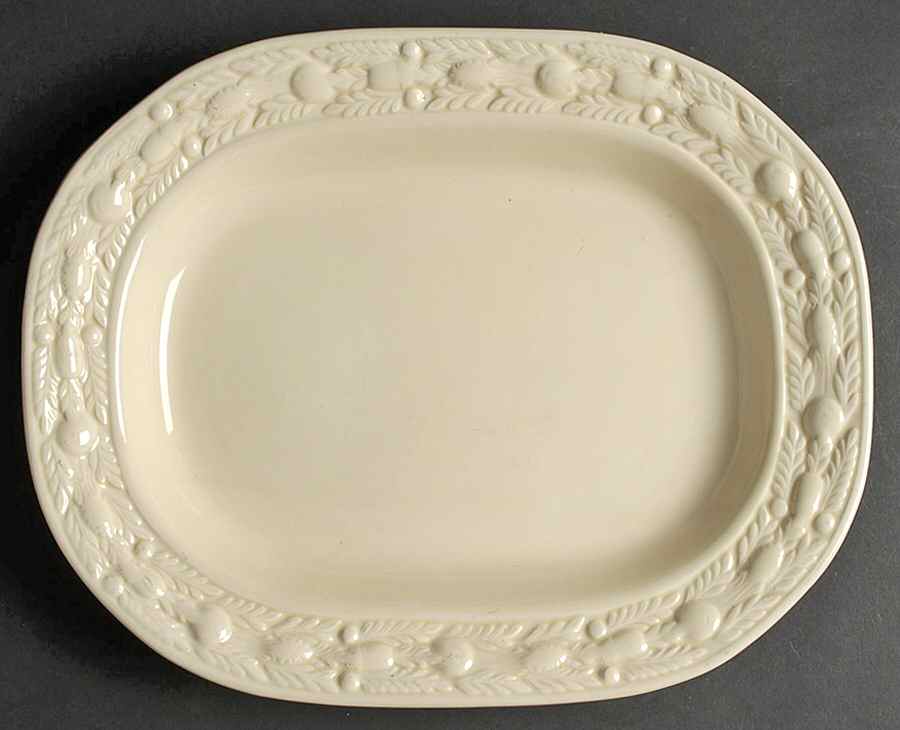 Della Robia Cream (Titian Ware) 13" Oval Serving Platter by Adams China-1