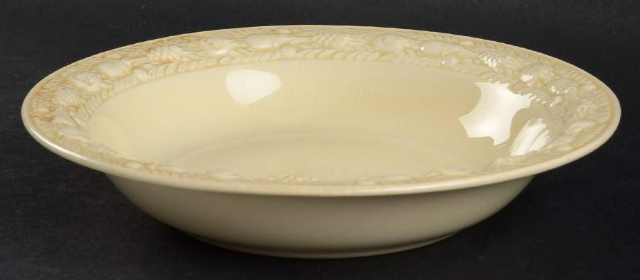 Della Robia Cream (Titian Ware) Rim Soup Bowl by Adams China-1