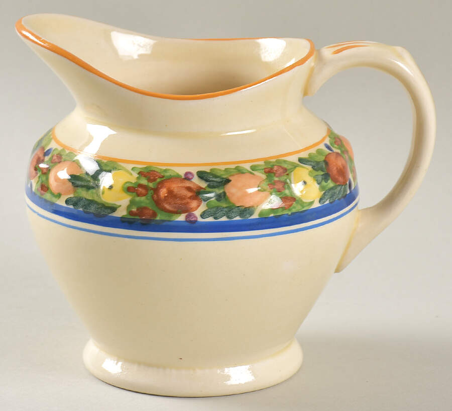 Della Robia Multicolor on Cream Creamer by Adams China-1