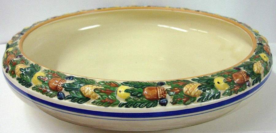 Della Robia Multicolor on Cream Lily Pond by Adams China-1