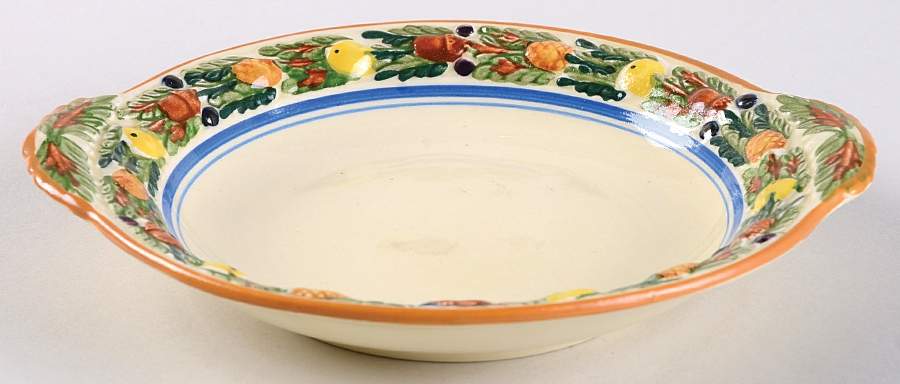 Della Robia Multicolor on Cream Relish by Adams China-1
