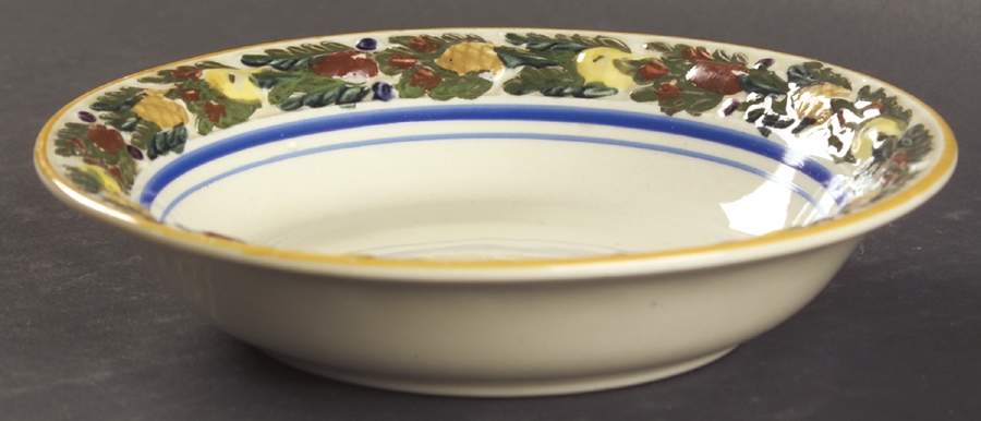 Della Robia Multicolor on Cream Fruit/Dessert (Sauce) Bowl by Adams China-1