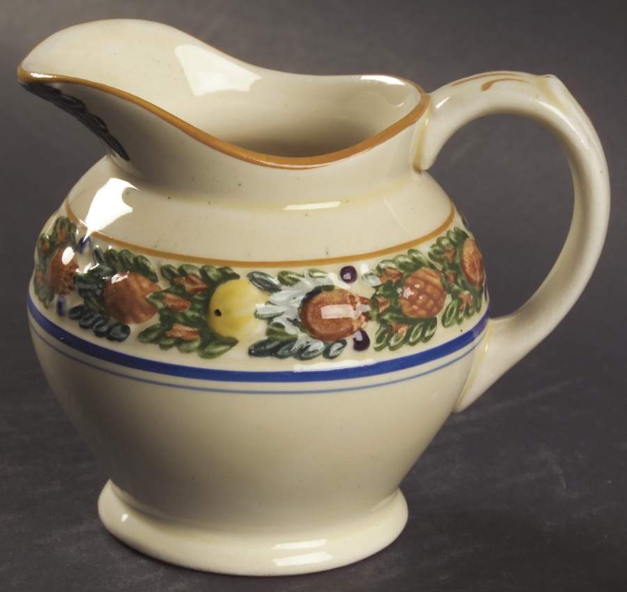 Della Robia Multicolor on Cream Creamer by Adams China-1