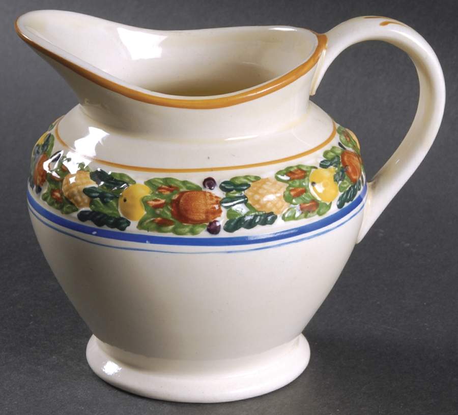 Della Robia Multicolor on Cream Creamer by Adams China-1