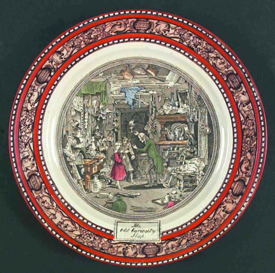Dickens Orange (Old Back Stamp) Luncheon Plate by Adams China-1