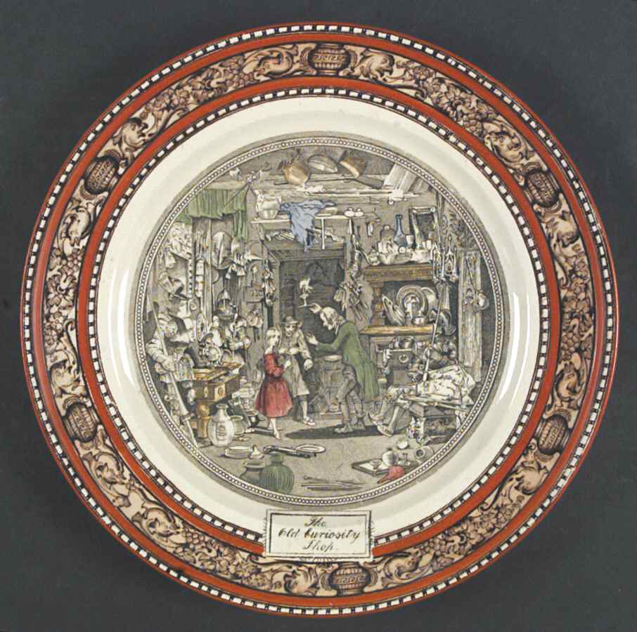 Dickens Orange (Old Back Stamp) Dinner Plate by Adams China-1