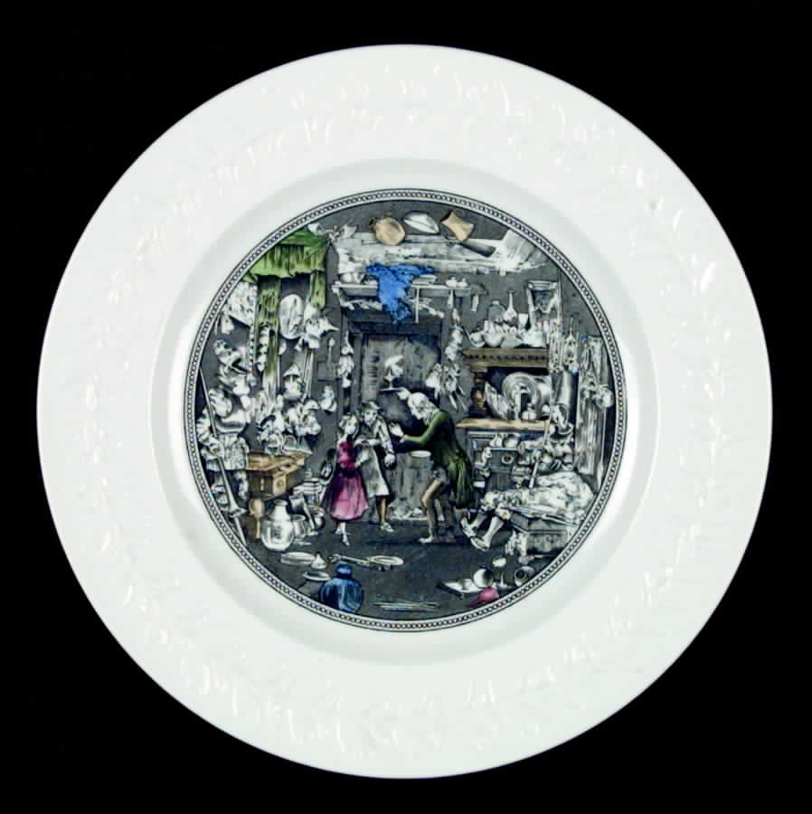 Dickens (Laurel Rim) Dinner Plate by Adams China-1