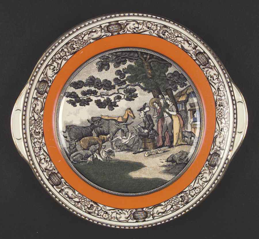 Dr. Syntax Handled Cake Plate by Adams China-1