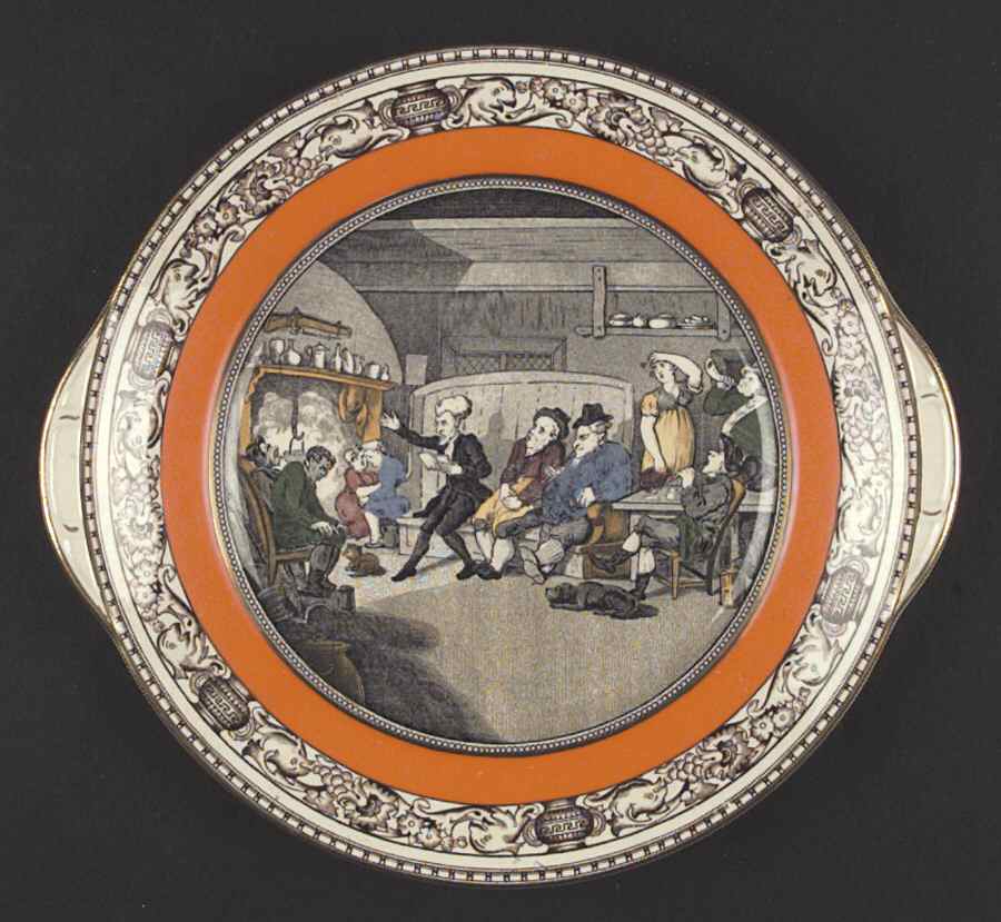 Dr. Syntax Handled Cake Plate by Adams China-1
