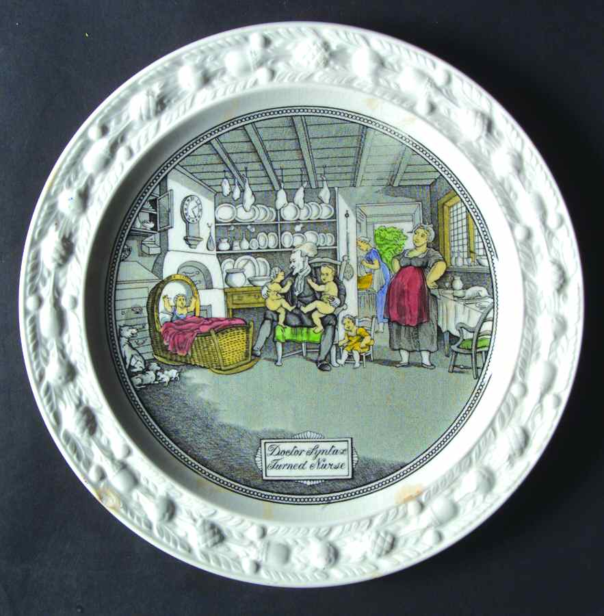 Dr. Syntax Dinner Plate by Adams China-1