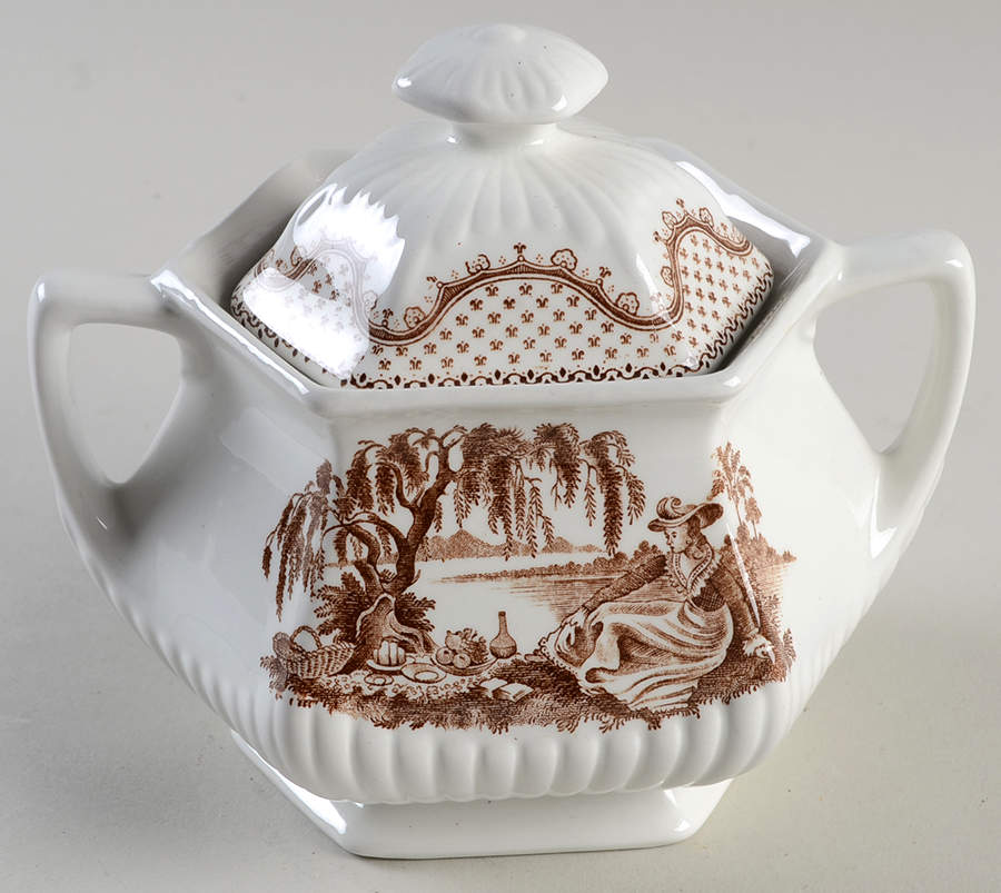Dubarry Sugar Bowl & Lid by Adams China-1