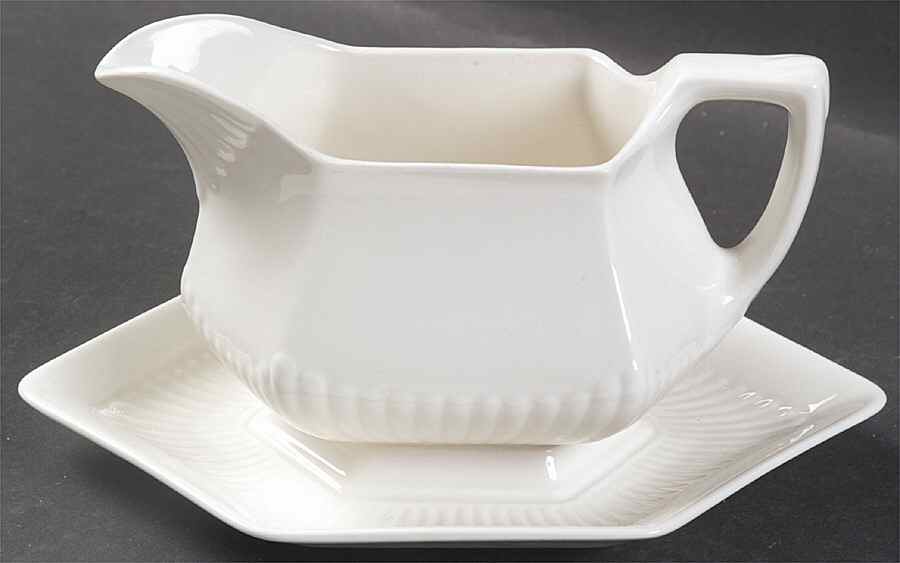 Empress Gravy Boat with Attached Underplate by Adams China-1
