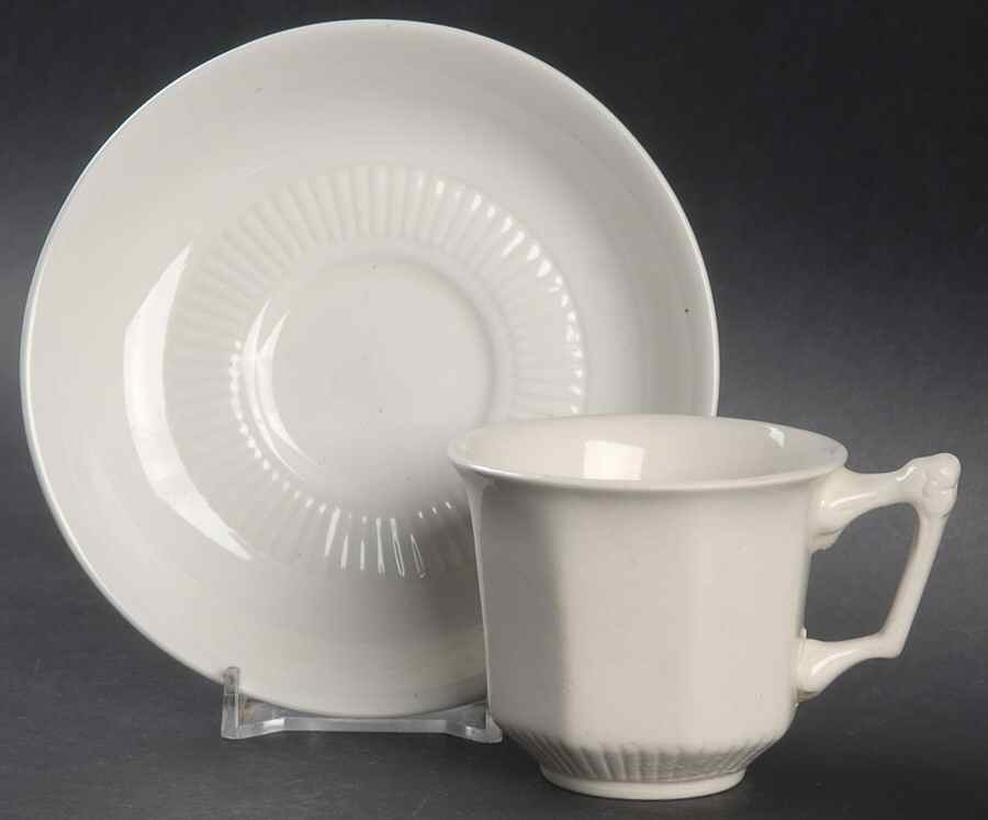Empress Flat Demitasse Cup & Saucer Set by Adams China-1