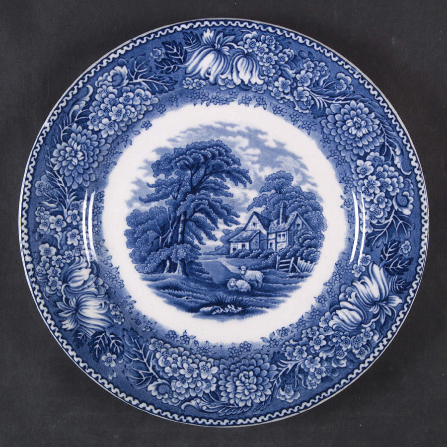 English Countryside Blue Salad Plate by Adams China-1