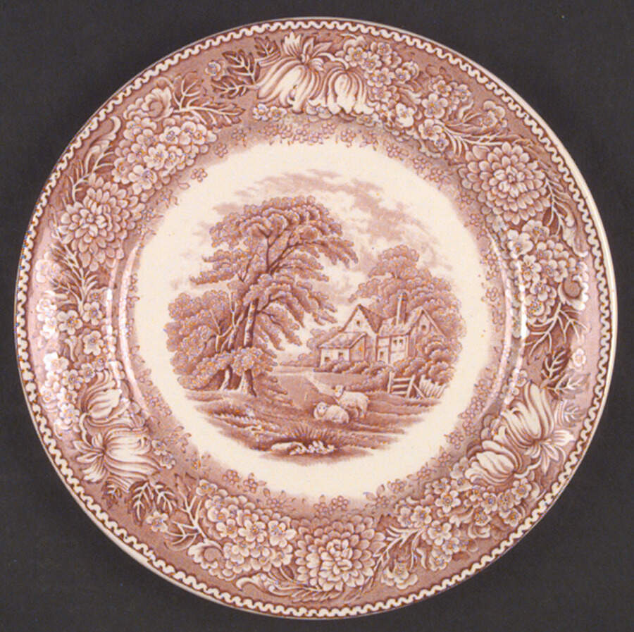 English Countryside Pink Salad Plate by Adams China-1