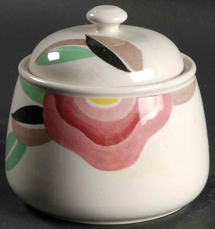 Florida Sugar Bowl & Lid by Adams China-1