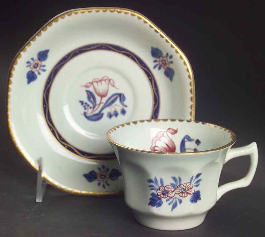 Georgian Flat Cup & Saucer Set by Adams China-1