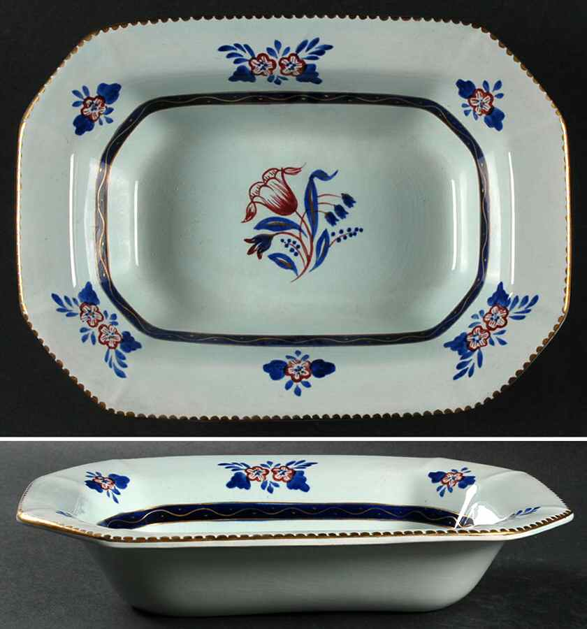 Georgian 9" Oval Vegetable Bowl by Adams China-1