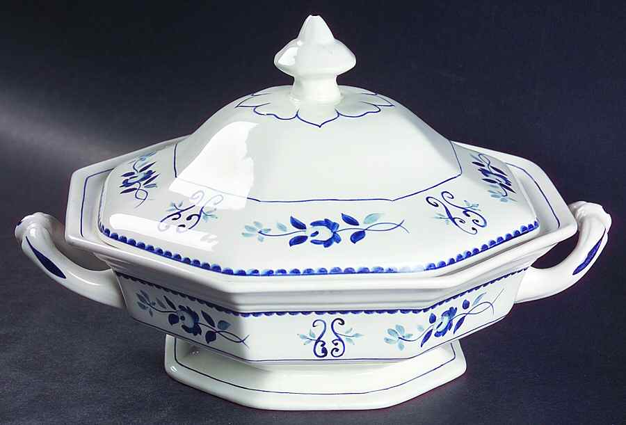 Gloucester Round Covered Vegetable by Adams China-1