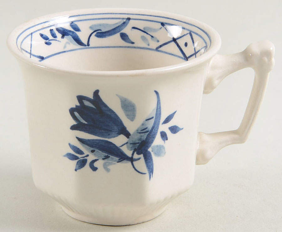 Hollandia Blue Flat Demitasse Cup by Adams China-1