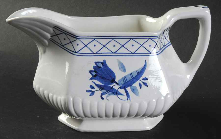 Hollandia Blue Gravy Boat by Adams China-1