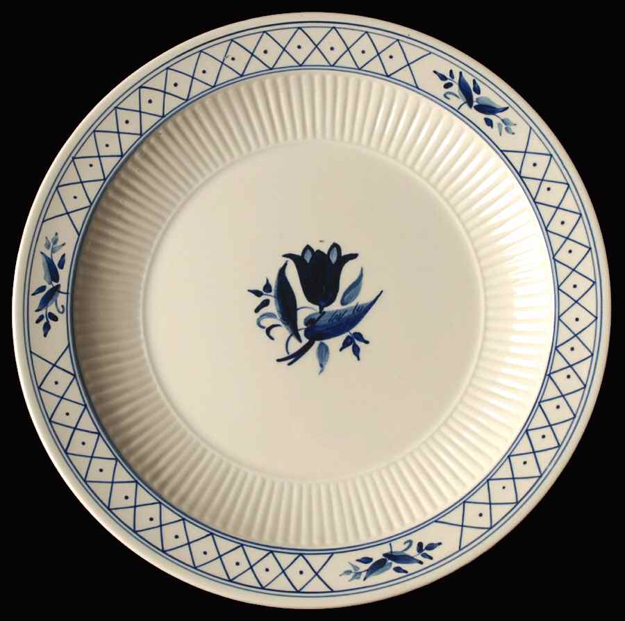 Hollandia Blue 11" Chop Plate (Round Platter) by Adams China-1
