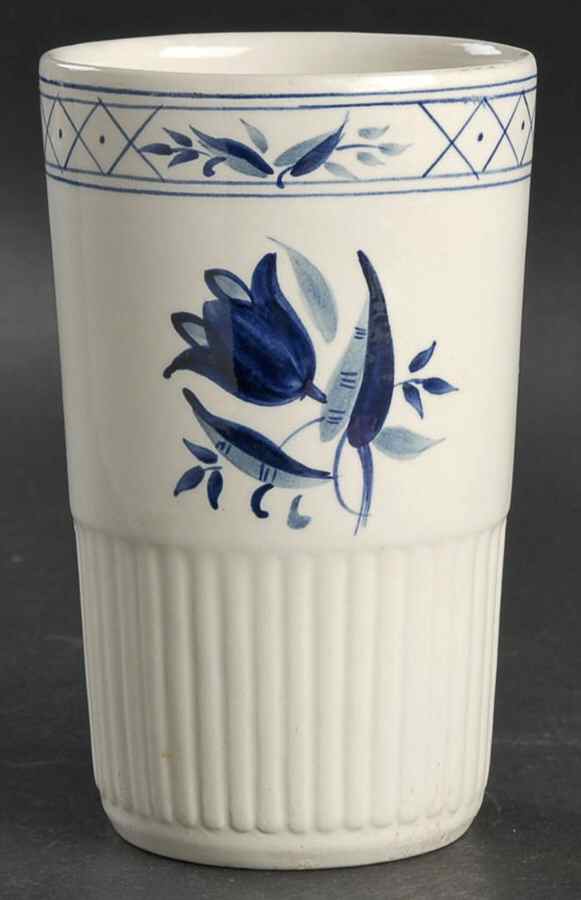 Hollandia Blue Tall China Tumbler by Adams China-1
