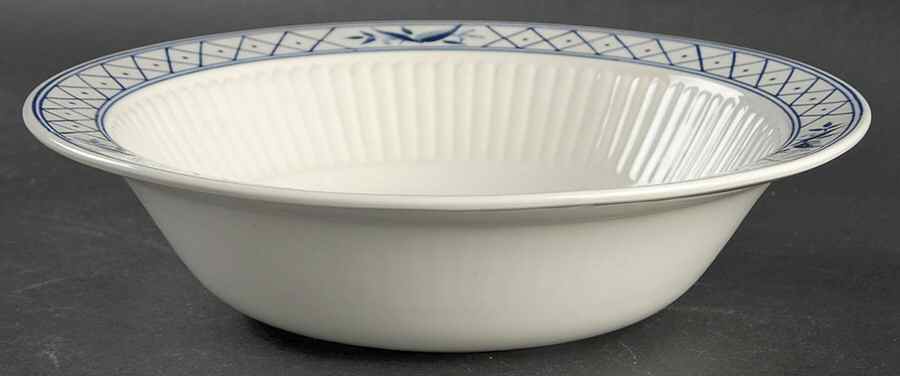 Hollandia Blue 9" Oval Vegetable Bowl by Adams China-1