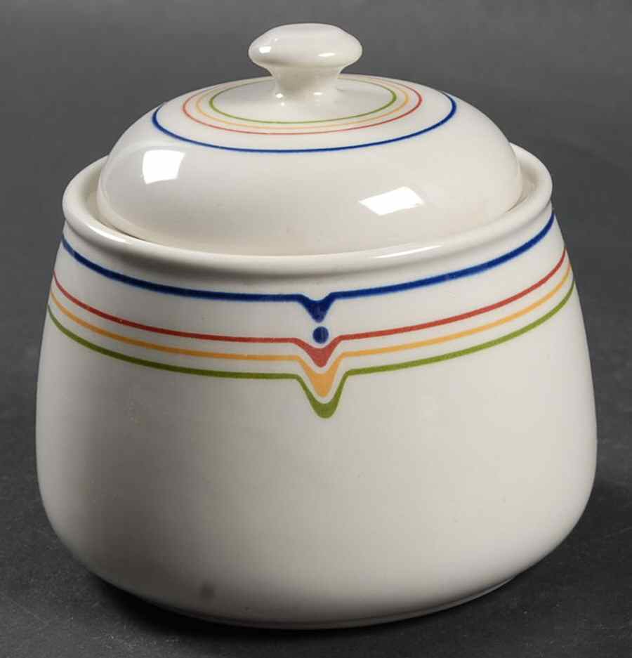 Jazz Sugar Bowl & Lid by Adams China-1