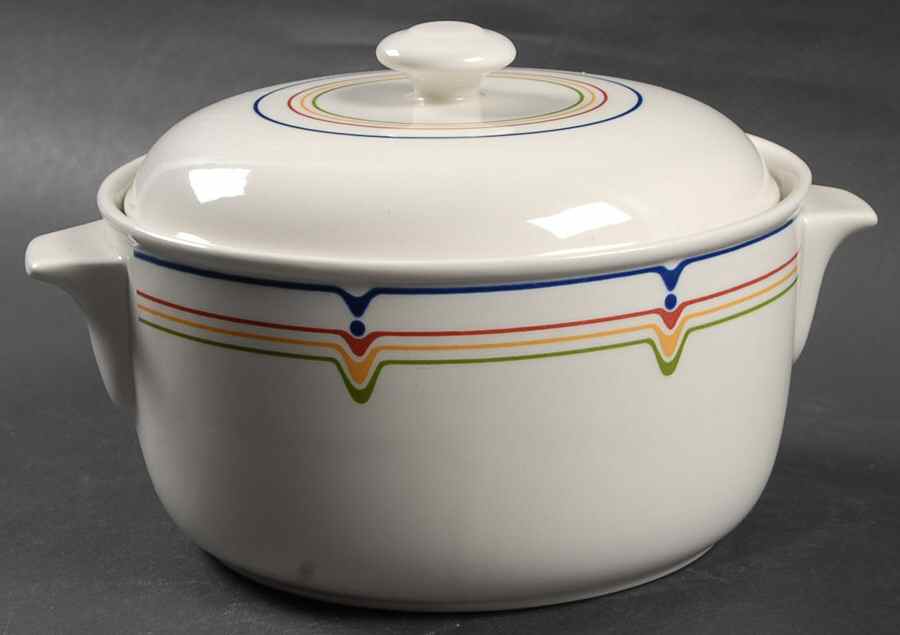 Jazz 1.25 Qt Round Covered Casserole by Adams China-1