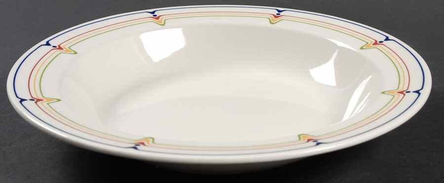 Jazz Large Rim Soup Bowl by Adams China-1