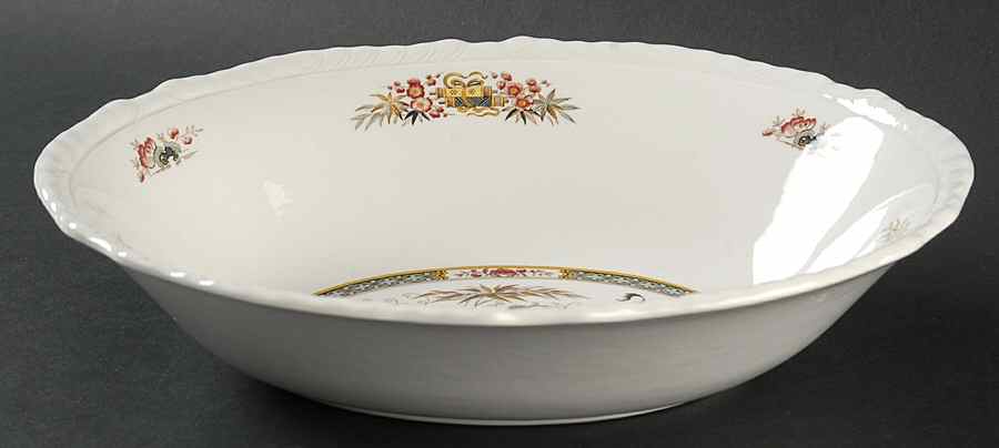 Jeddo 9" Oval Vegetable Bowl by Adams China-1