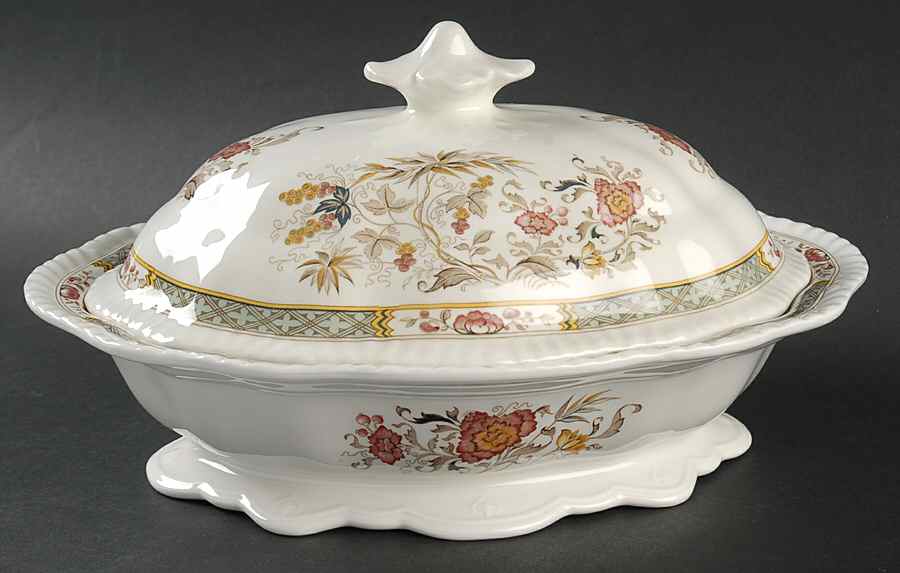 Jeddo Oval Covered Vegetable by Adams China-1