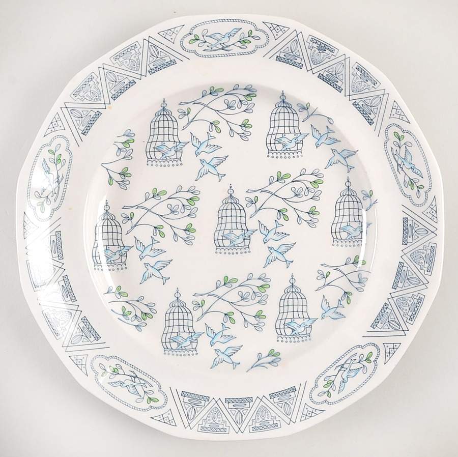 Khayyam Rubaiyat Dinner Plate by Adams China-1