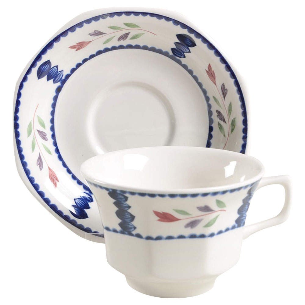 Lancaster Breakfast Cup & Cream Soup Saucer Set by Adams China-1