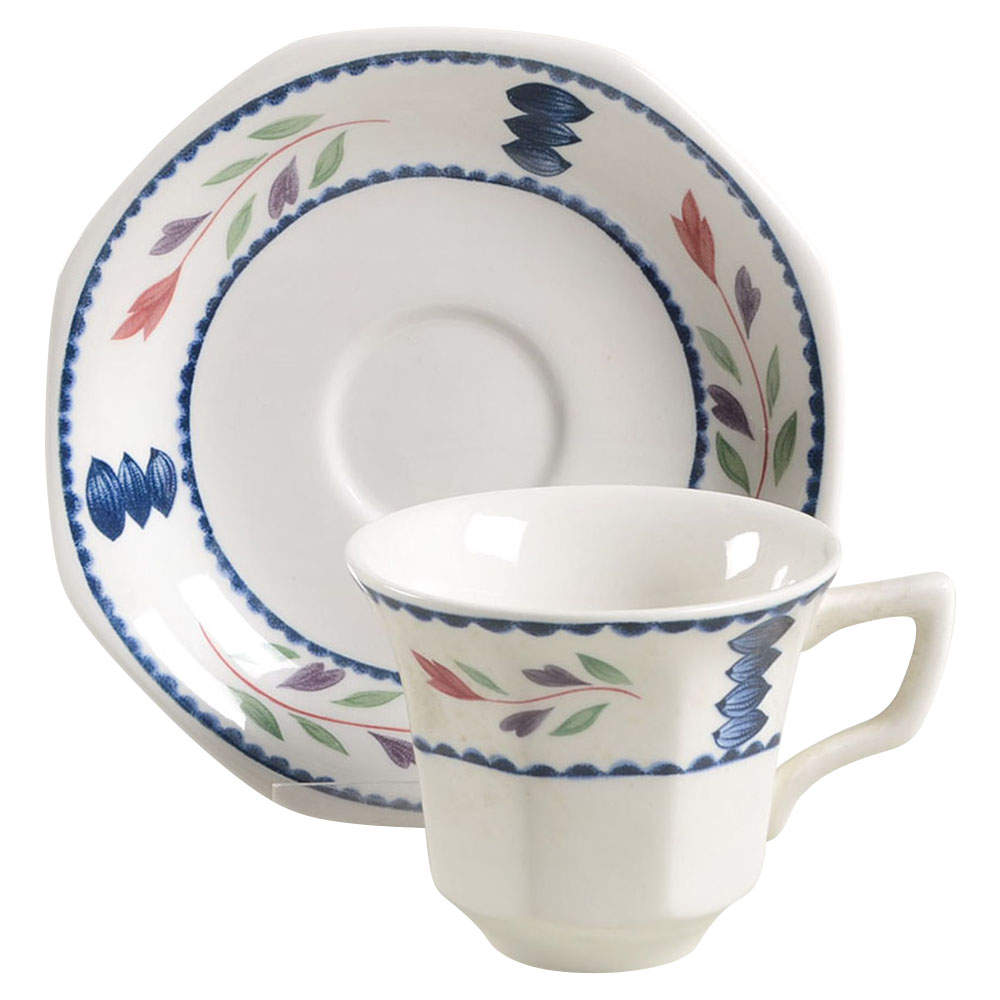 Lancaster Flat Demitasse Cup & Saucer Set by Adams China-1
