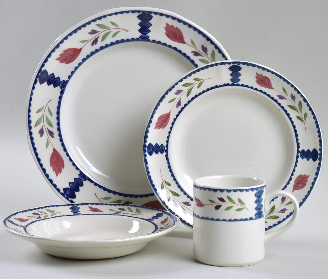 Lancaster 4 Piece Place Setting by Adams China-1
