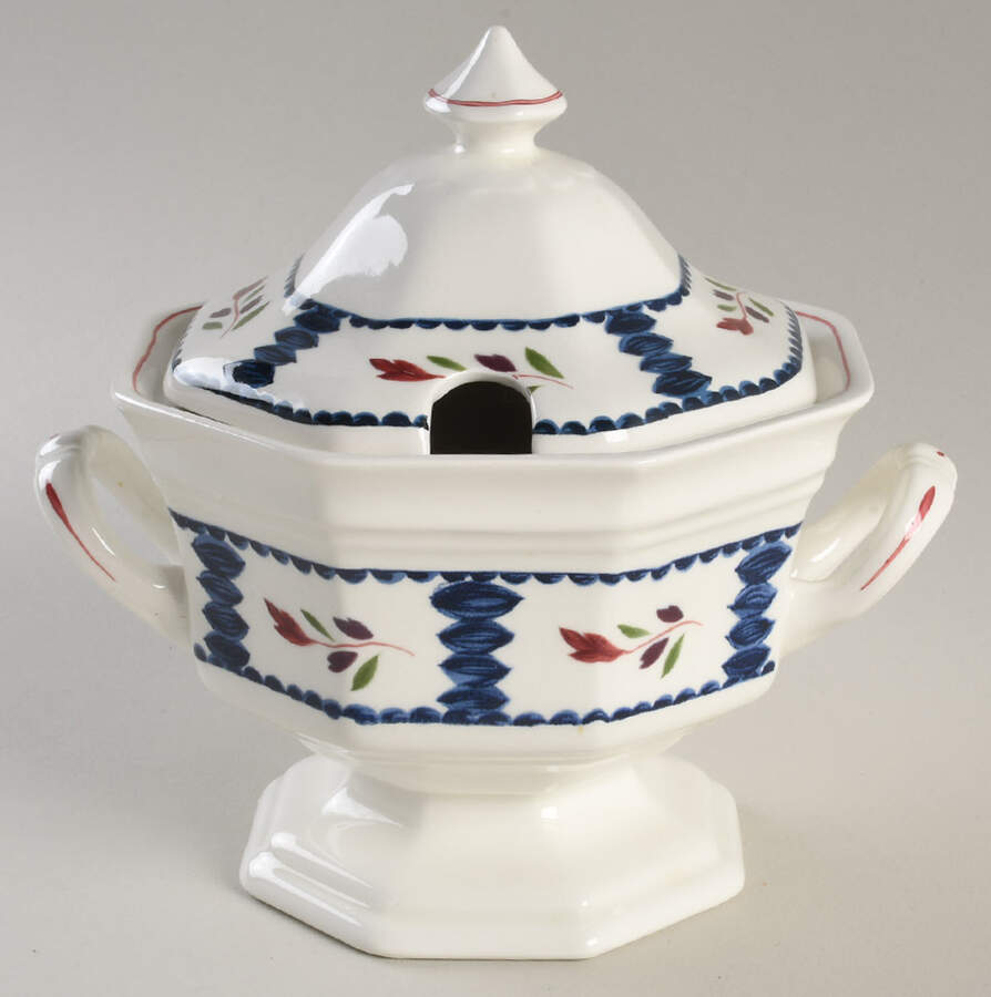 Lancaster Sauce Boat & Lid by Adams China-1