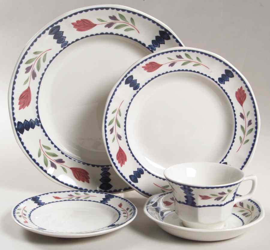 Lancaster 5-Piece Place Set=Csfl or Csft,Dp,Sp,Bb by Adams China-1
